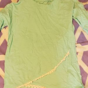 Girls 10/12 long sleeve shirt blue